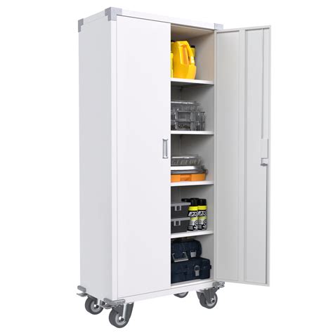 white steel cabinet|white metal storage cabinets.